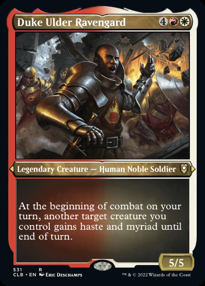 Image of Duke Ulder Ravengard (Foil Etched) [Commander Legends: Battle for Baldur's Gate]