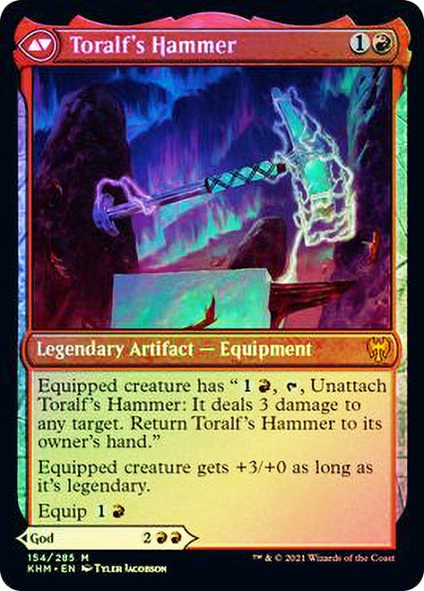 Image of Toralf, God of Fury // Toralf's Hammer [Kaldheim Prerelease Promos]