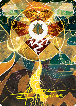 Image of Lightning Bolt Art Card (Gold-Stamped Signature) [Strixhaven: School of Mages Art Series]