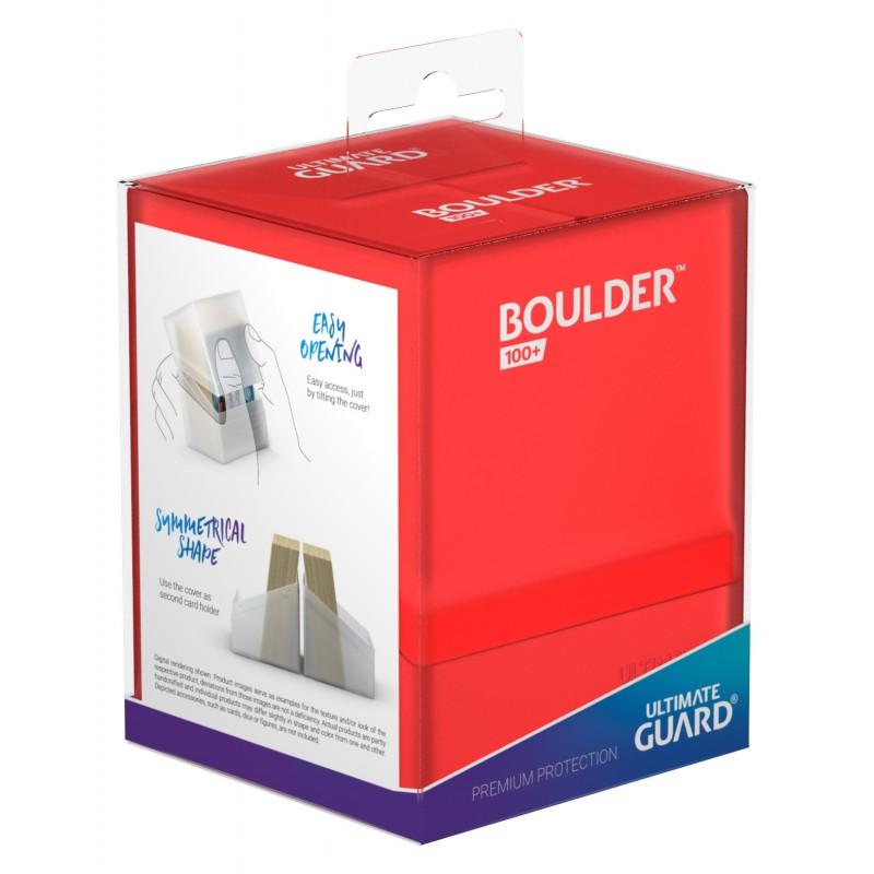 Image of Red (Ruby) Ultimate Guard Boulder 100+ Deckbox