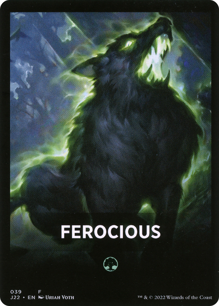 Image of Ferocious Theme Card [Jumpstart 2022 Front Cards]