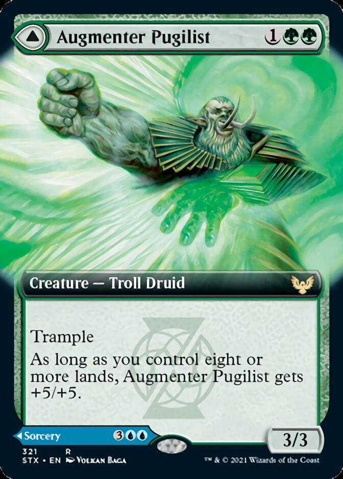 Image of Augmenter Pugilist // Echoing Equation (Extended Art) [Strixhaven: School of Mages]
