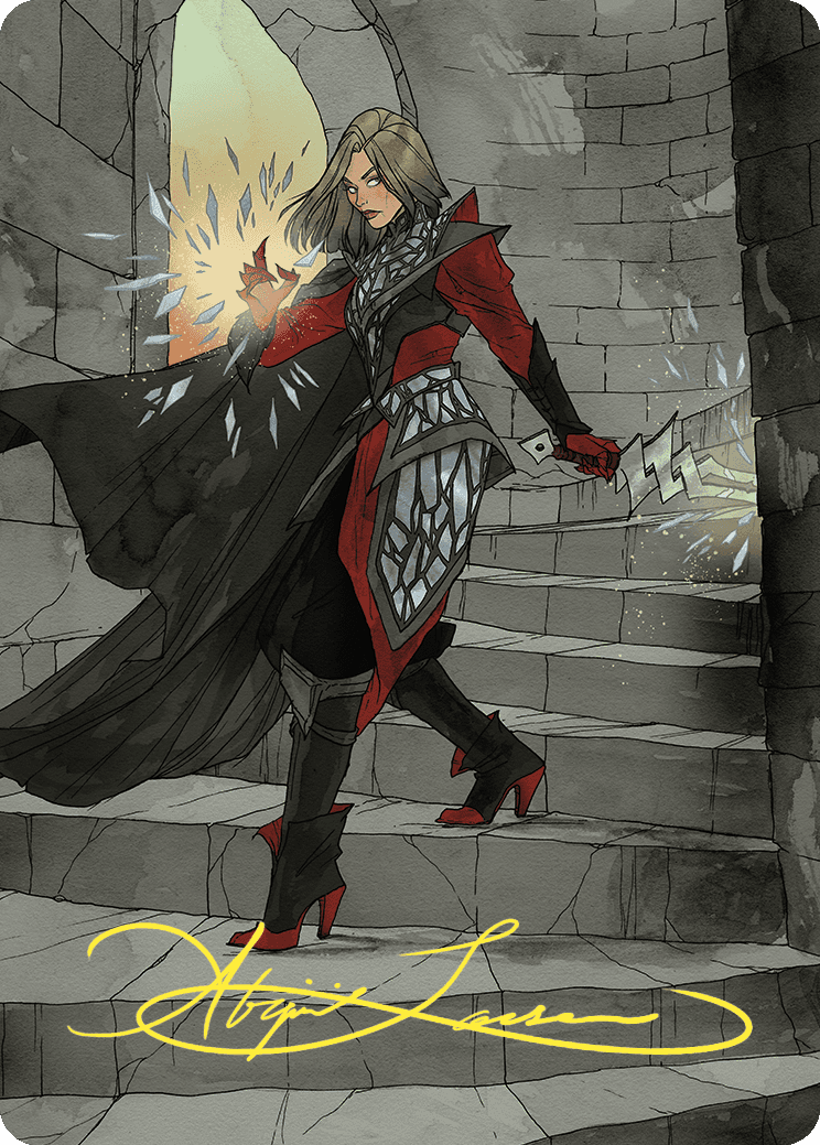 Image of Rowan, Scion of War Art Card (59/81) (Gold-Stamped Signature) [Wilds of Eldraine Art Series]