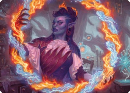 Image of Rootha, Mercurial Artist Art Card [Strixhaven: School of Mages Art Series]