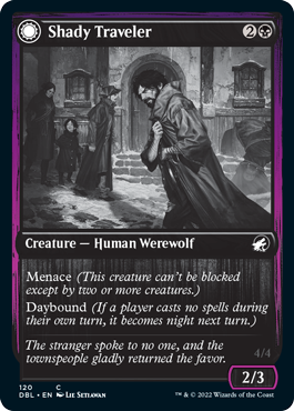 Image of Shady Traveler // Stalking Predator [Innistrad: Double Feature]