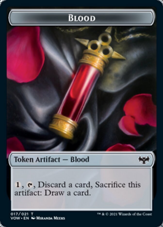 Image of Construct (015) // Blood (017) Double-Sided Token [Challenger Decks 2022 Tokens]