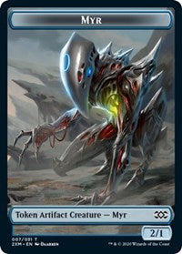 Image of Myr (007) // Treasure Double-Sided Token [Double Masters Tokens]