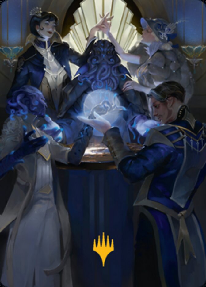 Image of Obscura Ascendancy Art Card (Gold-Stamped Signature) [Streets of New Capenna Art Series]
