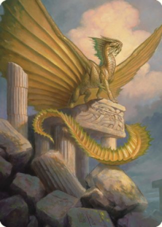 Image of Ancient Gold Dragon Art Card (05) [Commander Legends: Battle for Baldur's Gate Art Series]