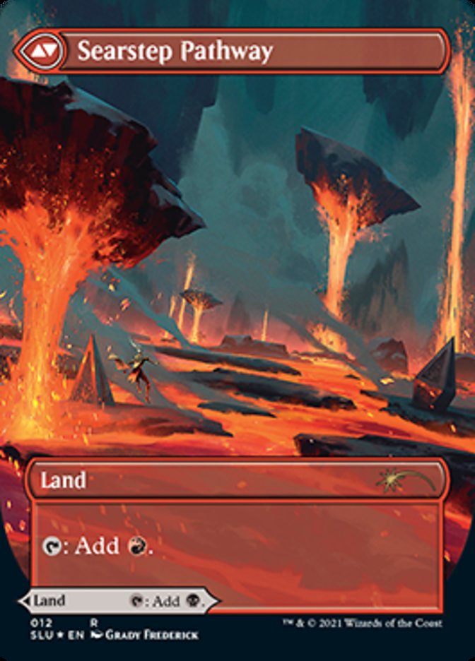 Image of Blightstep Pathway // Searstep Pathway (Borderless) [Secret Lair: Ultimate Edition 2]