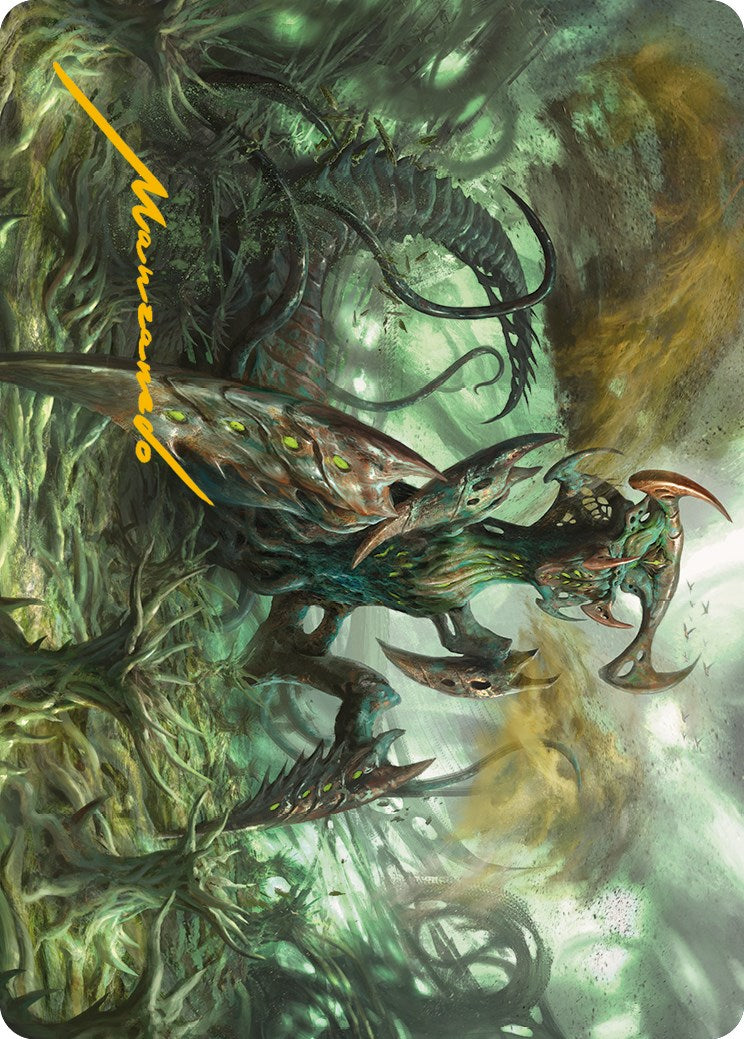 Image of Zopandrel, Hunger Dominus Art Card (Gold-Stamped Signature) [Phyrexia: All Will Be One Art Series]