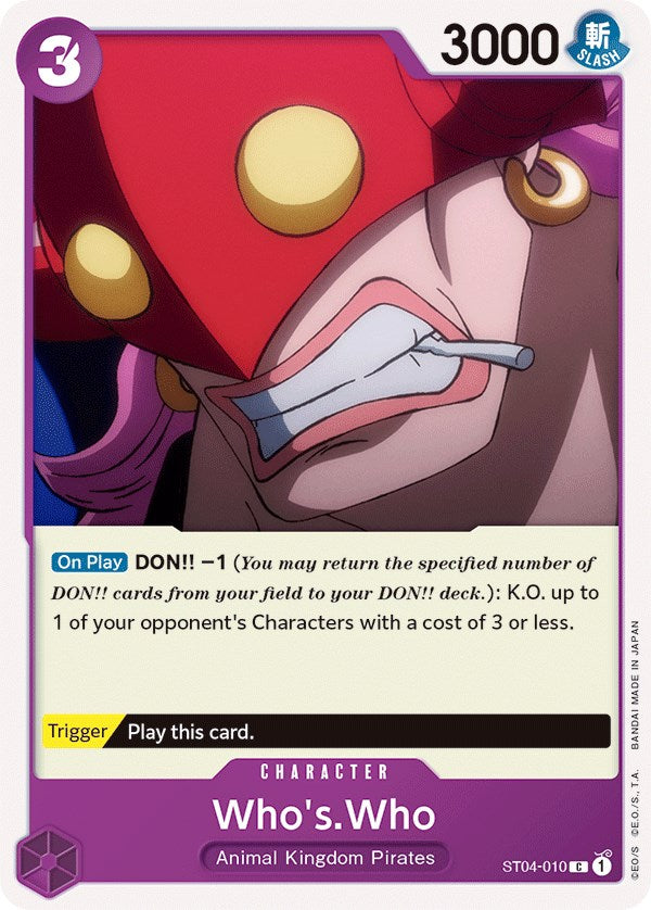 Image of Who's.Who [Starter Deck: Animal Kingdom Pirates]