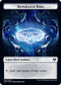Image of Replicated Ring // Thopter Double-Sided Token [Kaldheim Commander Tokens]