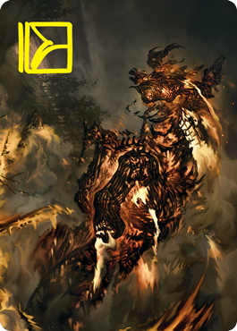 Image of Pyre Spawn Art Card (Gold-Stamped Signature) [Innistrad: Crimson Vow Art Series]