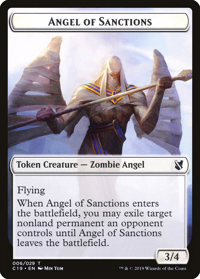 Image of Angel of Sanctions Token [Commander 2019 Tokens]