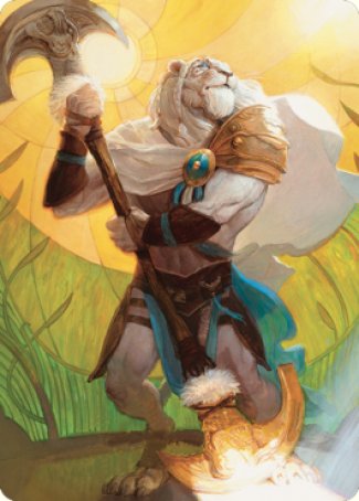 Image of Ajani, Sleeper Agent Art Card [Dominaria United Art Series]