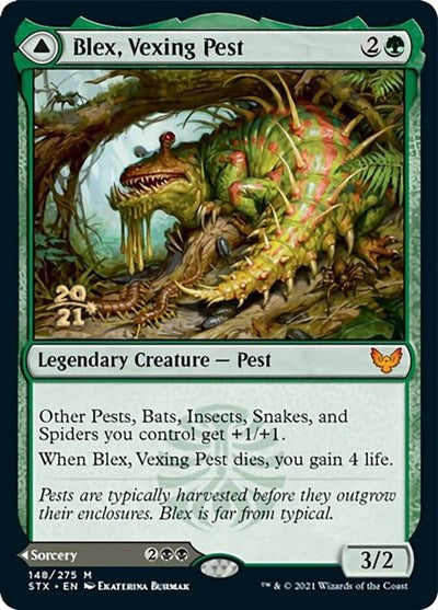 Image of Blex, Vexing Pest // Search for Blex [Strixhaven: School of Mages Prerelease Promos]