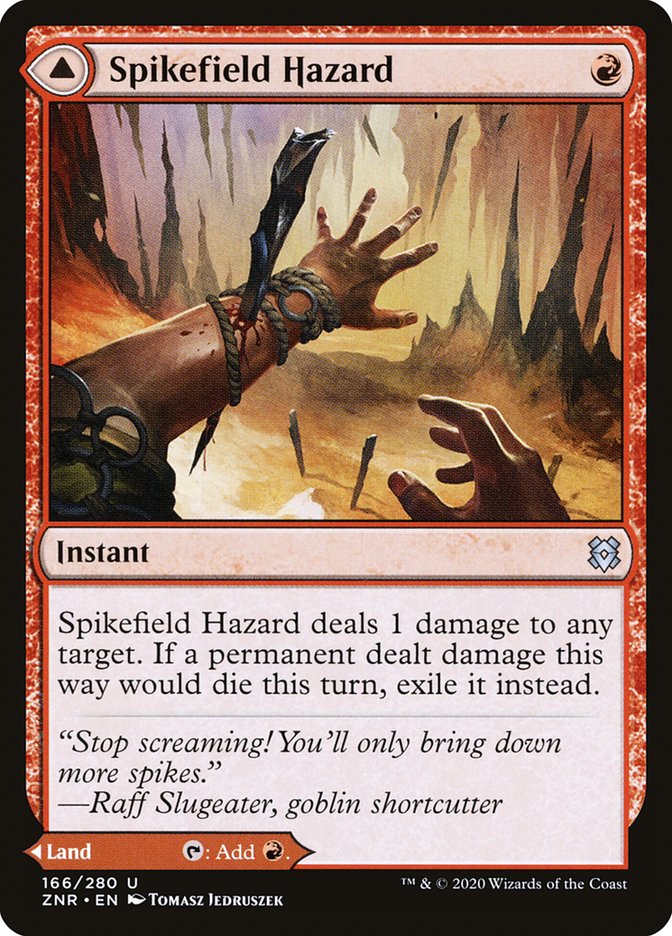 Image of Spikefield Hazard // Spikefield Cave [Zendikar Rising]