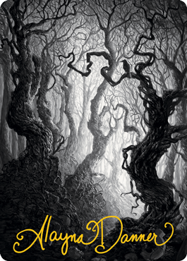 Image of Forest 2 Art Card (Gold-Stamped Signature) [Innistrad: Midnight Hunt Art Series]