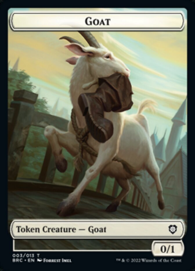 Image of Construct (008) // Goat Double-Sided Token [The Brothers' War Commander Tokens]