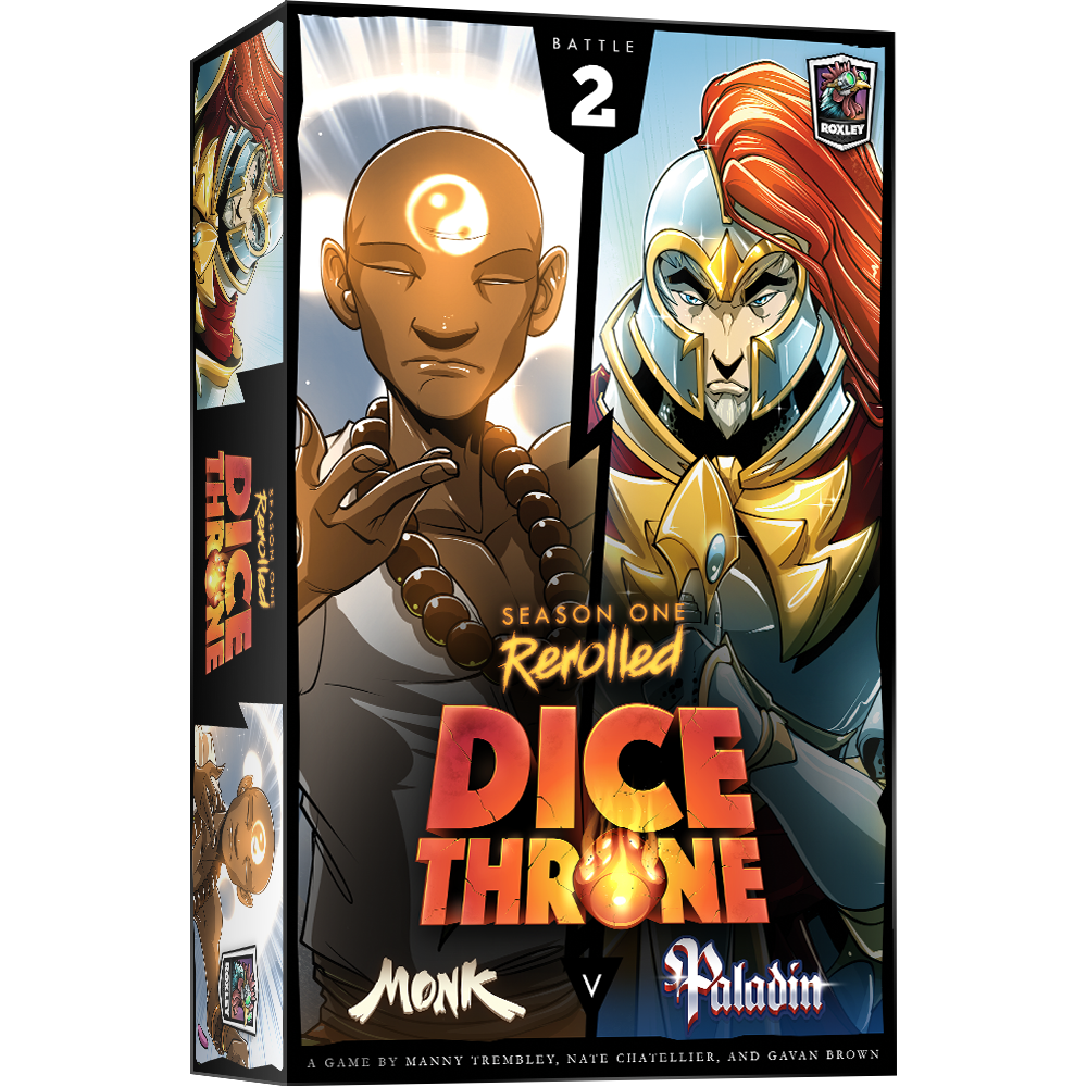Image of Dice Throne Season 1 Rerolled: Monk Vs Paladin (Battle 2)