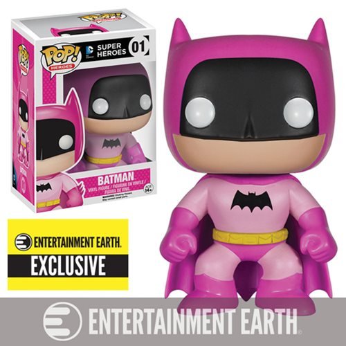 Batman #01 (Pink) (Pop! Heroes DC Comics Super Heroes) Entertainment Earth Exclusive)