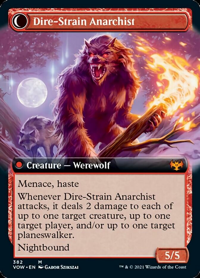 Image of Volatile Arsonist // Dire-Strain Anarchist (Extended Art) [Innistrad: Crimson Vow]