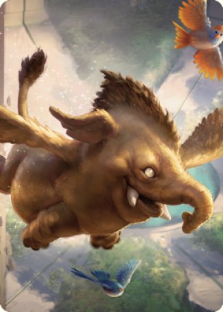 Image of Lulu, Loyal Hollyphant Art Card (18) [Commander Legends: Battle for Baldur's Gate Art Series]