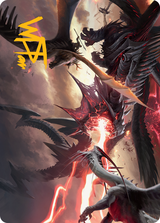 Image of Invasion of Tarkir Art Card (Gold-Stamped Signature) [March of the Machine Art Series]