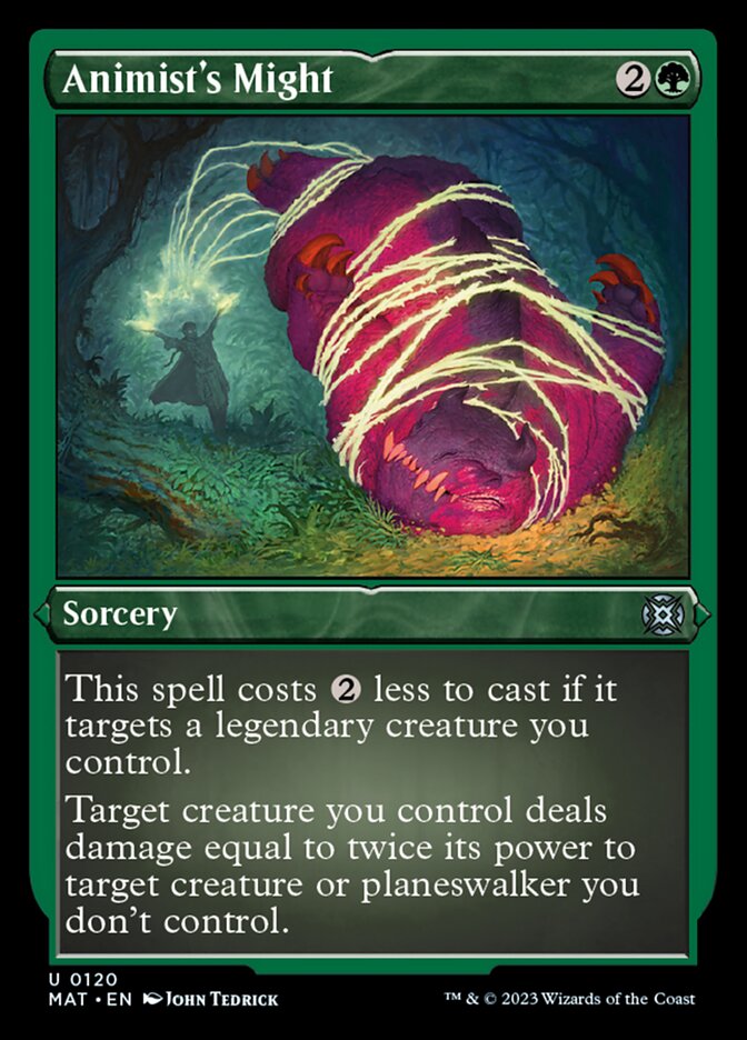 Image of Animist's Might (Foil Etched) [March of the Machine: The Aftermath]