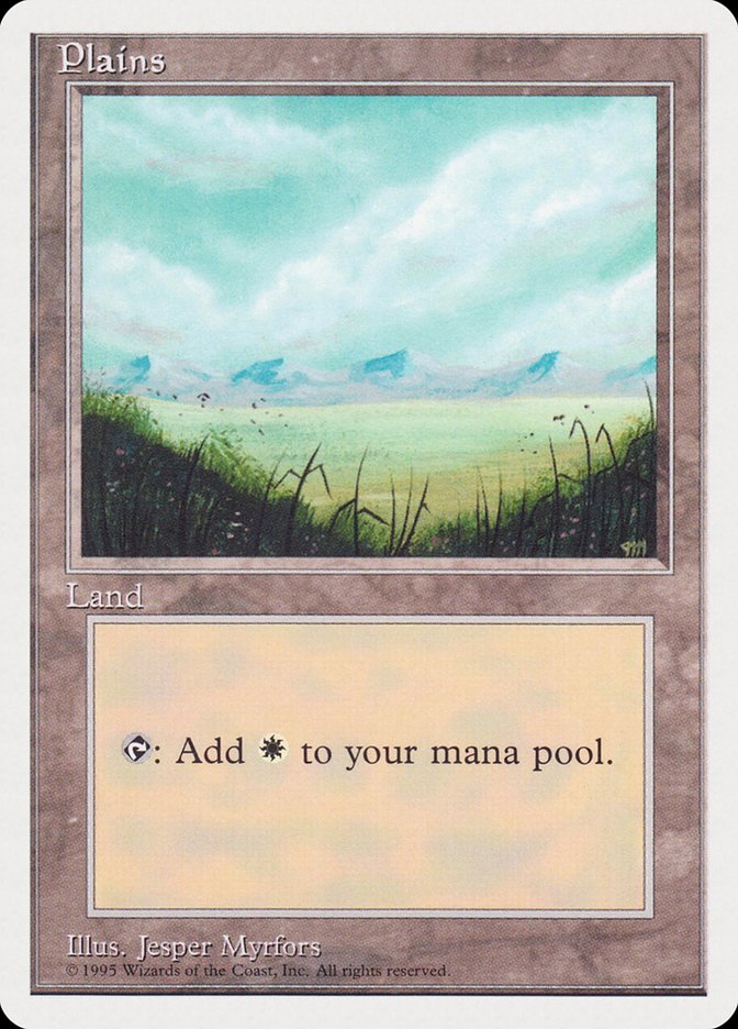 Image of Plains (No Trees, Signature on Bottom Right) [Rivals Quick Start Set]