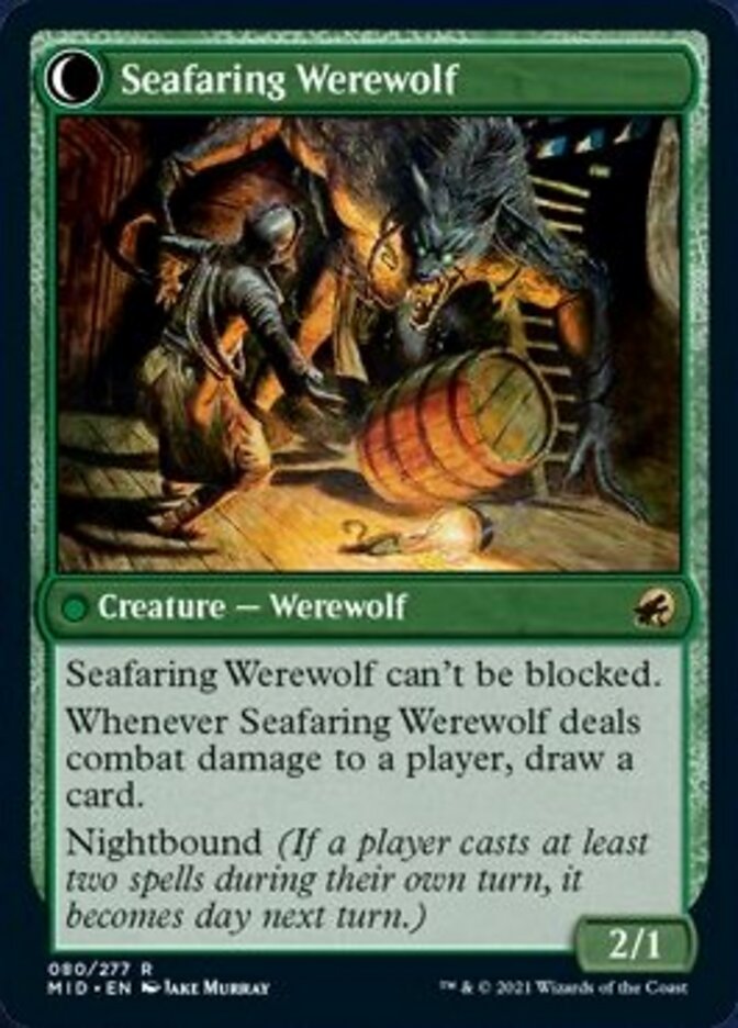 Image of Suspicious Stowaway // Seafaring Werewolf [Innistrad: Midnight Hunt]