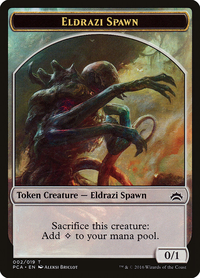 Image of Eldrazi Spawn Token (002/019) [Planechase Anthology Tokens]