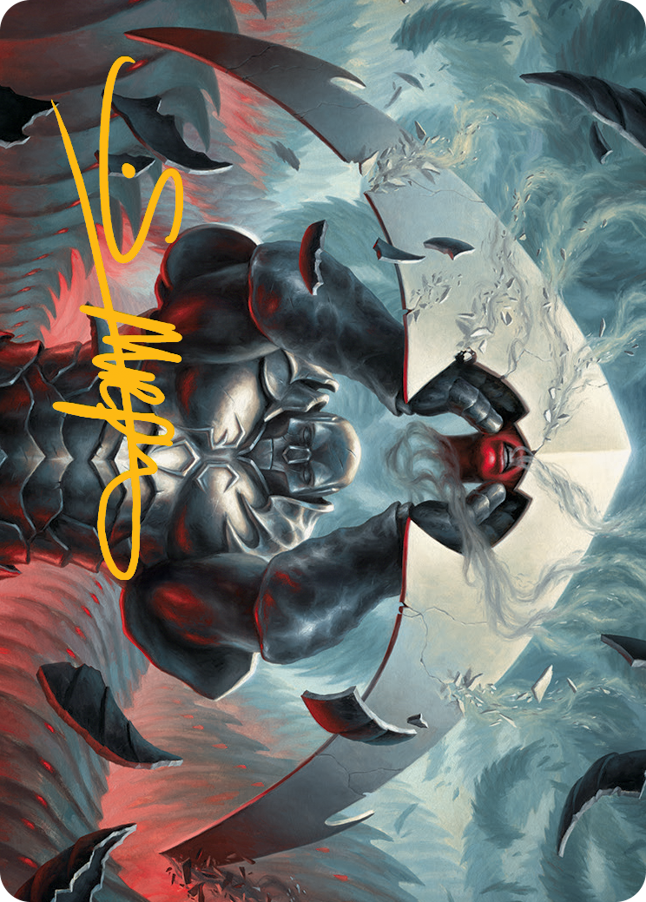Image of Mirrodin Avenged Art Card (Gold-Stamped Signature) [March of the Machine Art Series]