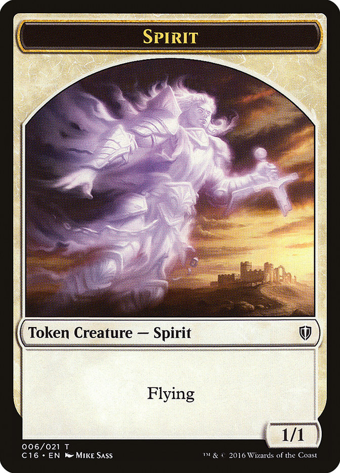 Image of Spirit (006) // Bird (002) Double-Sided Token [Commander 2016 Tokens]