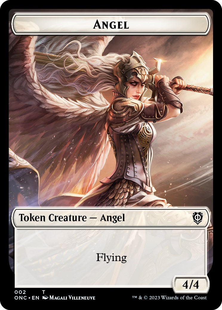 Image of Soldier (007) // Angel Double-Sided Token [Phyrexia: All Will Be One Commander Tokens]