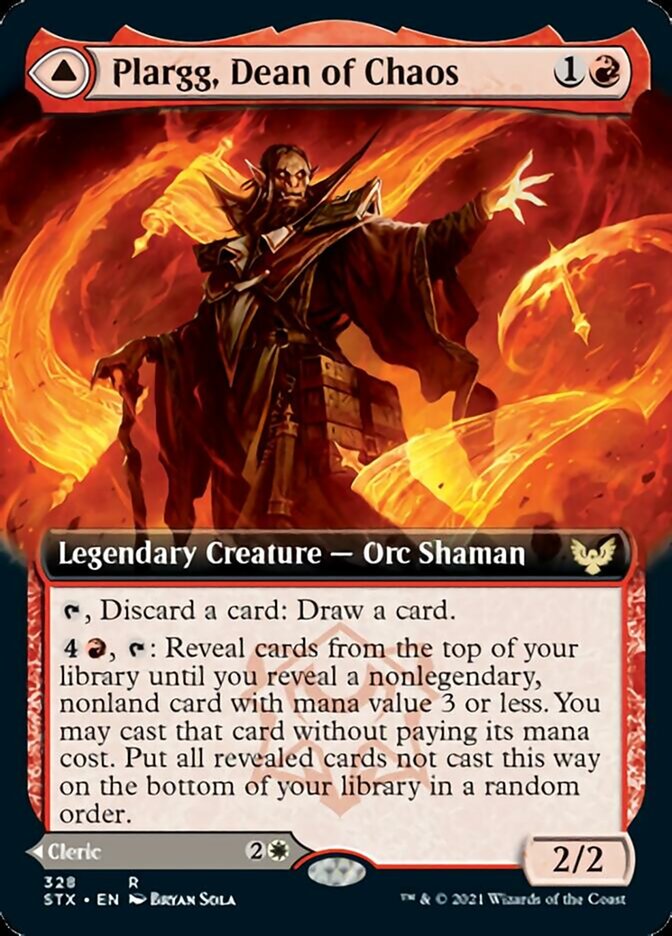 Image of Plargg, Dean of Chaos // Augusta, Dean of Order (Extended Art) [Strixhaven: School of Mages]