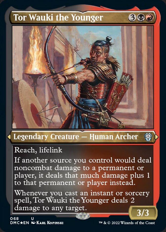 Image of Tor Wauki the Younger (Foil Etched) [Dominaria United Commander]