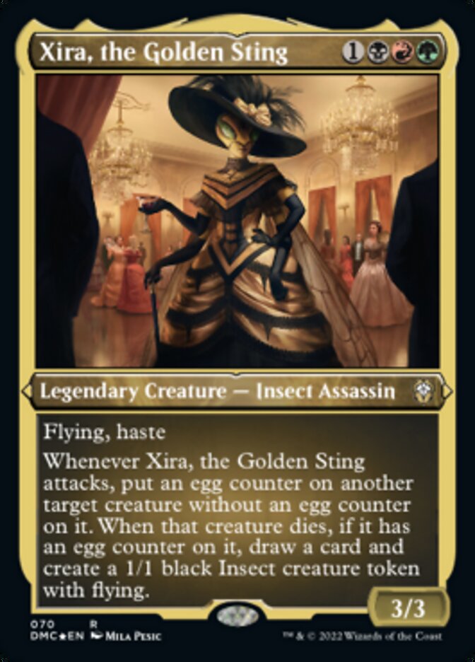 Image of Xira, the Golden Sting (Foil Etched) [Dominaria United Commander]