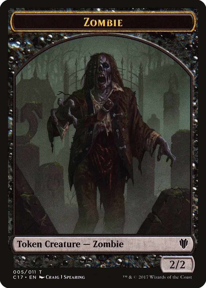 Image of Zombie Token [Commander 2017 Tokens]