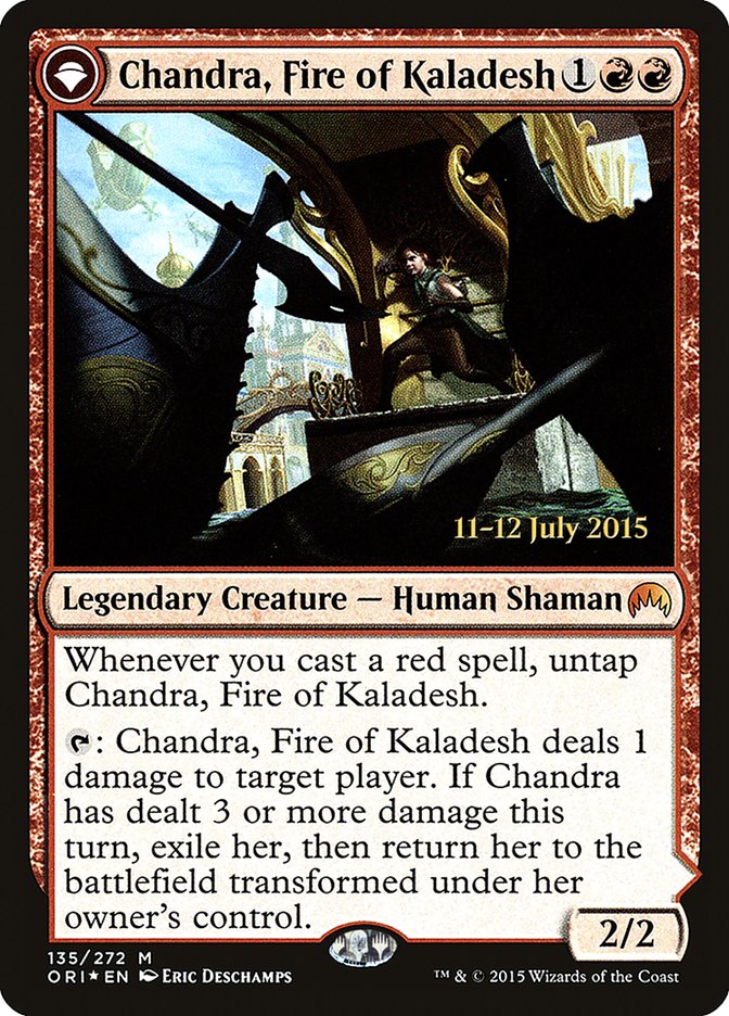 Image of Chandra, Fire of Kaladesh // Chandra, Roaring Flame [Magic Origins Prerelease Promos]