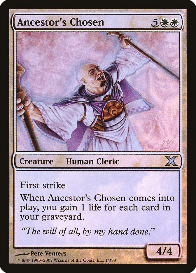 Image of Ancestor's Chosen (Premium Foil) [Tenth Edition]