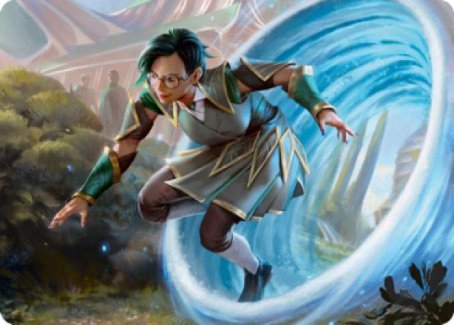 Image of Vortex Runner Art Card [Strixhaven: School of Mages Art Series]