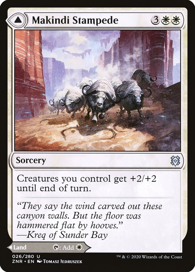 Image of Makindi Stampede // Makindi Mesas [Zendikar Rising]