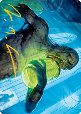 Image of Larder Zombie Art Card (Gold-Stamped Signature) [Innistrad: Midnight Hunt Art Series]