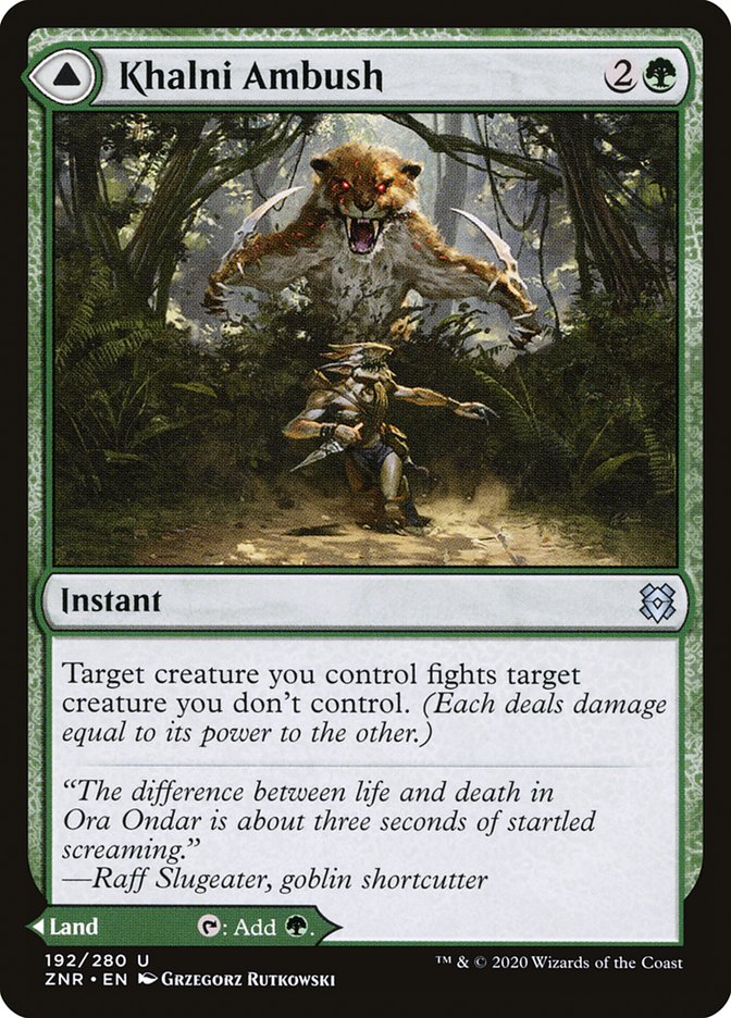 Image of Khalni Ambush // Khalni Territory [Zendikar Rising]