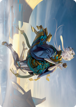Image of Moonfolk Puzzlemaker Art Card [Kamigawa: Neon Dynasty Art Series]