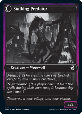 Image of Shady Traveler // Stalking Predator [Innistrad: Double Feature]