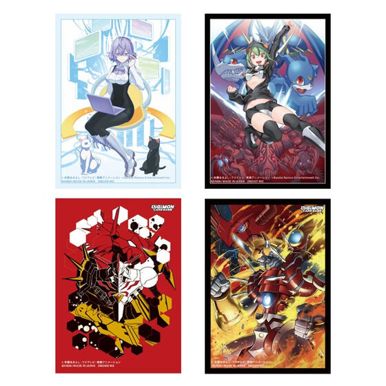 Image of Set 5 Digimon Card Game Sleeves