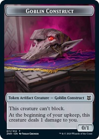 Image of Satyr // Goblin Construct Double-Sided Token [Challenger Decks 2021 Tokens]